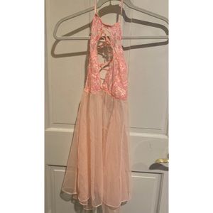 Victoria’s Secret High Neck Halter Babydoll